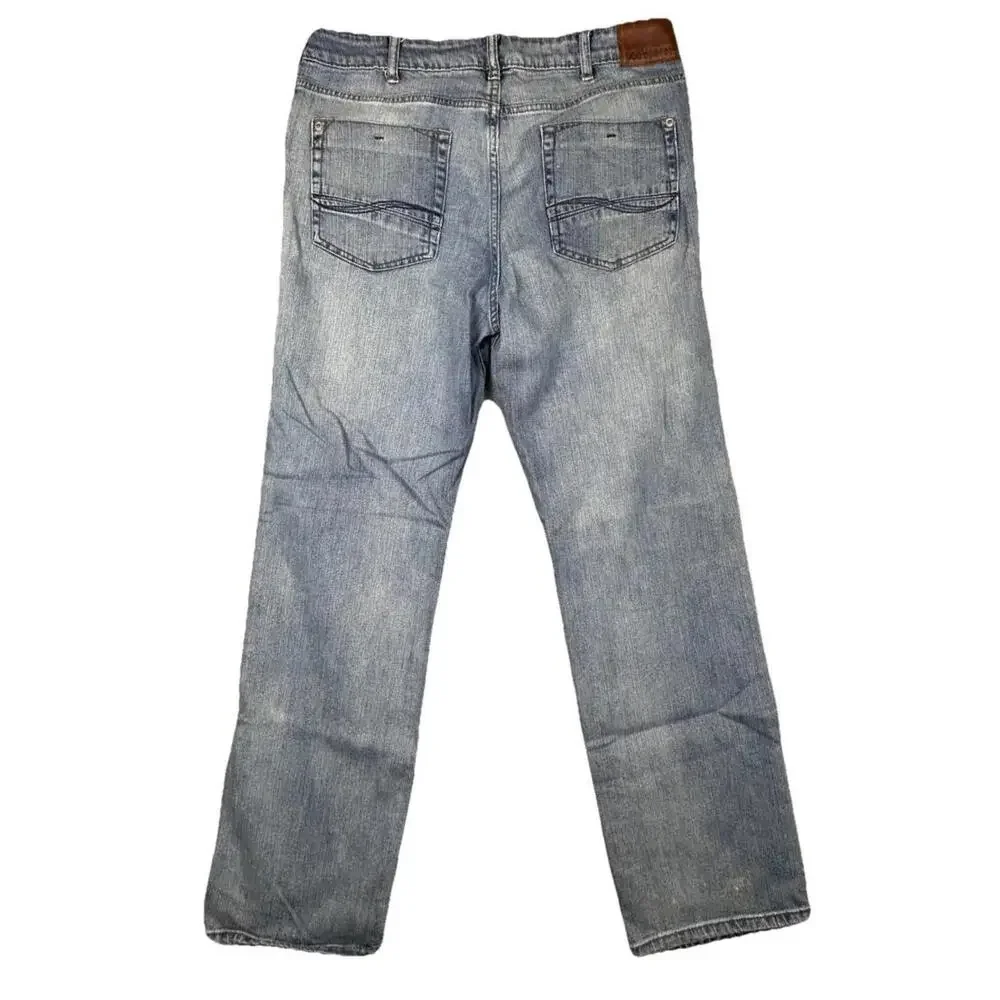 Lee Modern Series Straight Leg Jeans Mens Sz 34 Stretch Denim 5-Pockets Classic - Picture 2 of 13